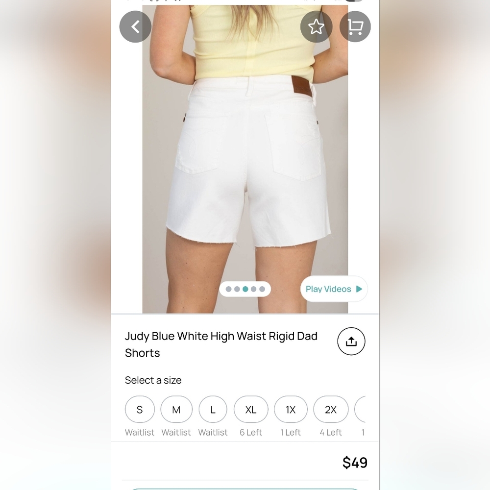 Small Judy Blue Shorts - Picture 5 of 6